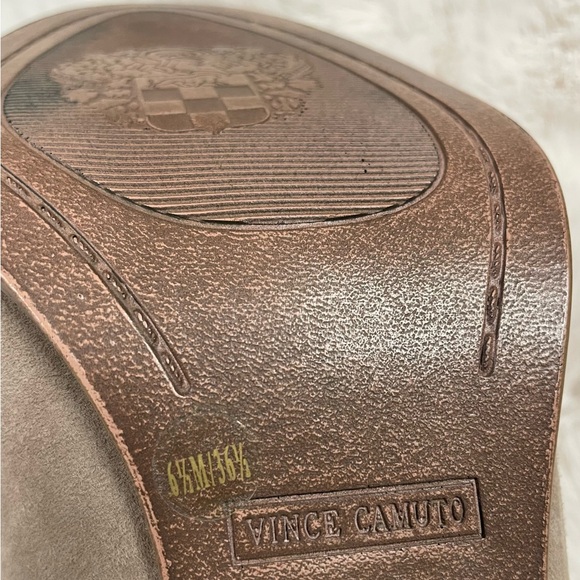 Vince Camuto Boots French Taupe Suede Leather Fileana - Womens Size 6.5M - Picture 2 of 13